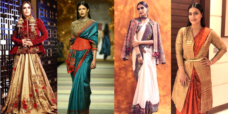 6 Ways To Keep Yourself Warm in Winter Weddings | Saree trends, Indian  fashion dresses, Saree styles