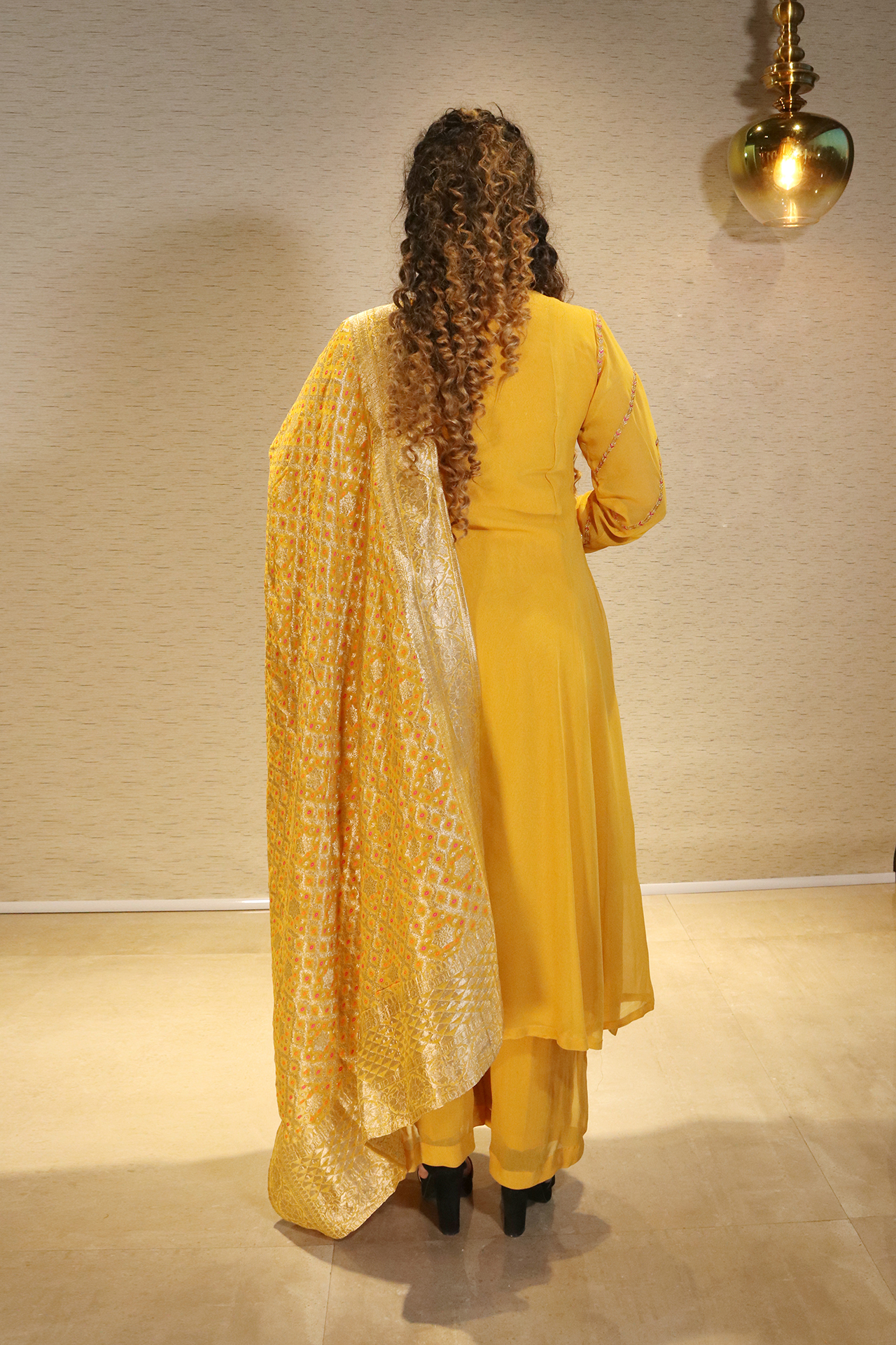 Women's Basant Angrakha Anarkali Suit Set-Gillori | Angrakha style  anarkali, Dress neck designs, Angrakha style dresses