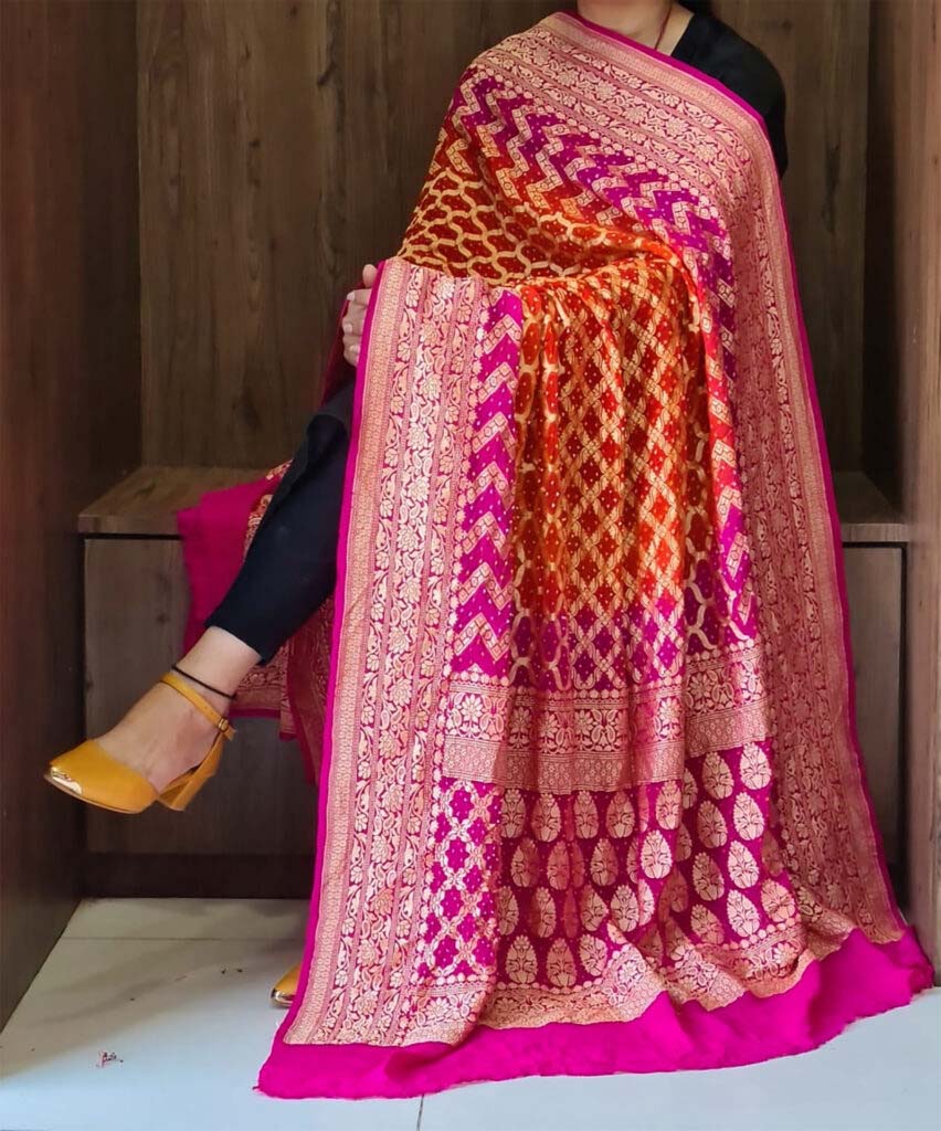 BANARASI SAREE NEEM ZARI WORK – Chandan Fashion Toronto