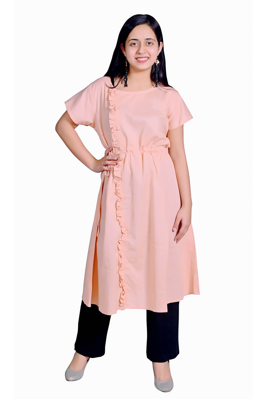 Rani Pink And Baby Pink Flower Petal Frock | Flower Frock – www.liandli.in